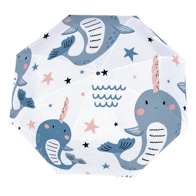 Résistant aux tempêtes Automatique Pliable Anti-UV Parapluie solaire pour femmes