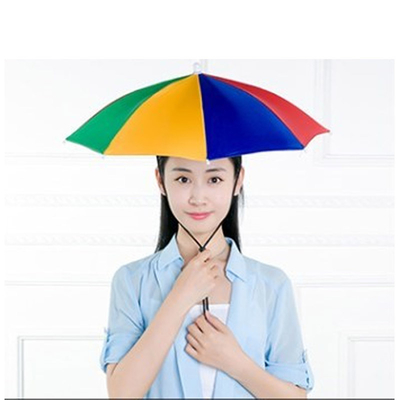 Chapeau mini-parapluie pour adultes avec matériau de côtes en acier et logo imprimé sur mesure