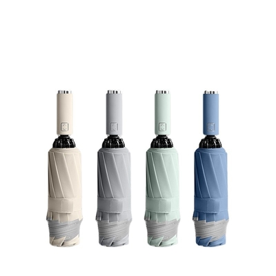 Parapluie inverse automatique à bande réfléchissante avec 10 fractures et couleur personnalisée
