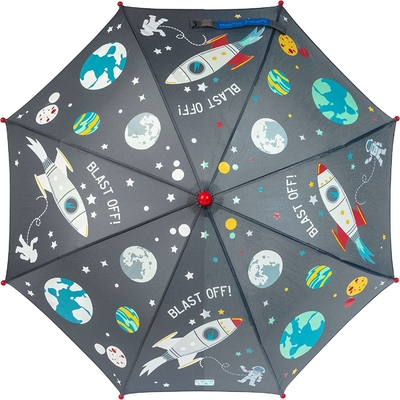 2023 mignon et cool 8K Manche à crochet étanche au vent parapluie pluie pour enfants 190T tissu en nylon