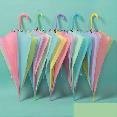 Parapluie publicitaire transparente en acier plastique avec fonction et impression tout en un