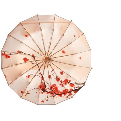 190T Pongee Trois-plier manuel parapluie solaire pour la protection contre les UV et l'impression Logo publicitaire