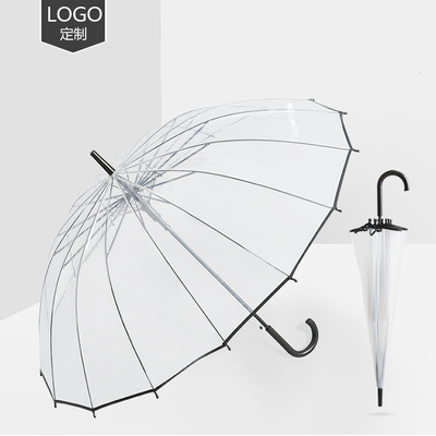 Parapluie automatique transparente avec logo personnalisable tout en une fonction 21 pouces * 8k