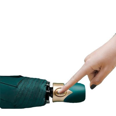 Style de conception minimaliste parapluie automatique triple pliable pour l'impression de logo publicitaire