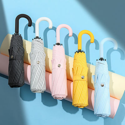 Parapluie solaire triple pliable pour filles avec protection UV et double fonction