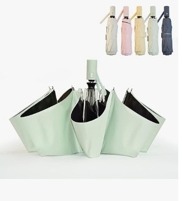 Grand parapluie pliant automatique protection contre le soleil et la pluie avec conception à double couche