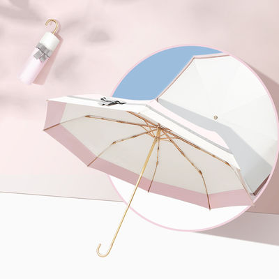 Manche incurvée personnalisée Parapluie protection UV Compacte et portable pour les femmes