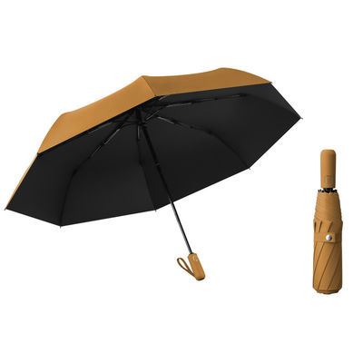 Parapluie triple pliable en tissu de nylon 190T pour support étanche et personnalisation du logo