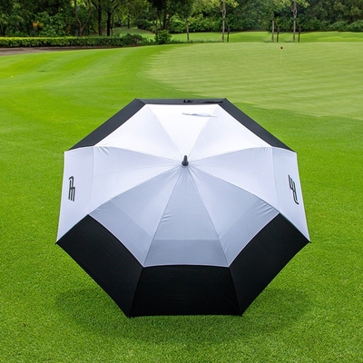 Super léger double couche automatique de protection contre le vent parapluie de golf 30 pouces et poignée EVA