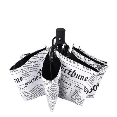 Parapluie pour l'impression de journaux avec logo personnalisé cadre en fibre de verre résistant aux UV