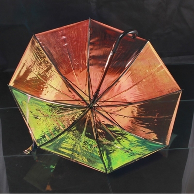 Pour adultes, parapluie iridescente à couleur changeante avec conception spéciale et reflet des paillettes