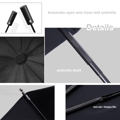 Parapluie pliable personnalisée 12K 23 pouces pour adultes avec conception de voiture personnalisée et revêtement UV