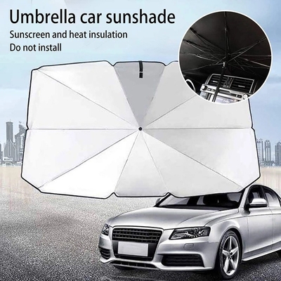 Cadre en acier Logo personnalisé pare-brise de voiture Parapluie UV protège pliable