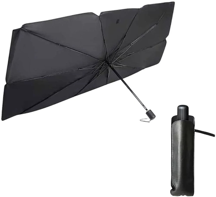 Cadre en acier Logo personnalisé pare-brise de voiture Parapluie UV protège pliable