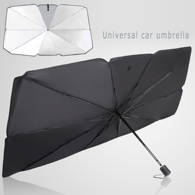 Cadre en acier Logo personnalisé pare-brise de voiture Parapluie UV protège pliable