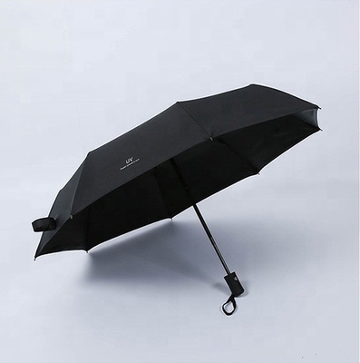 Manche revêtue de caoutchouc Crème solaire vinyle Anti-ultraviolet Soleil et pluie Double parapluie pliante