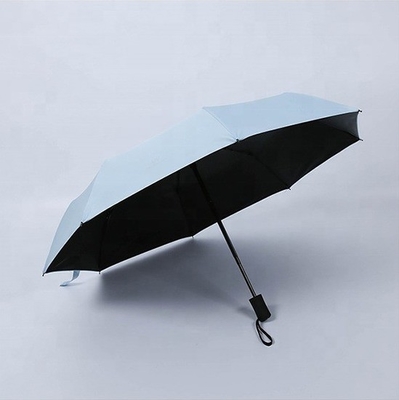 Manche revêtue de caoutchouc Crème solaire vinyle Anti-ultraviolet Soleil et pluie Double parapluie pliante