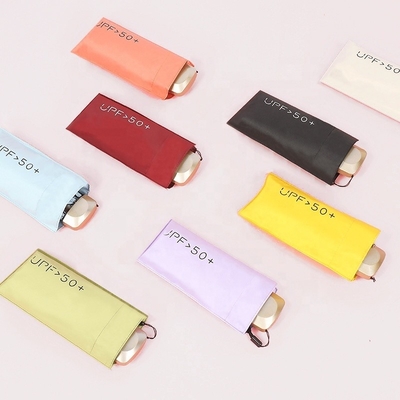 L'été doit avoir 5 fois mini couleur parapluie de poche pour les dames 8k 19 pouces côtes en fibre de verre