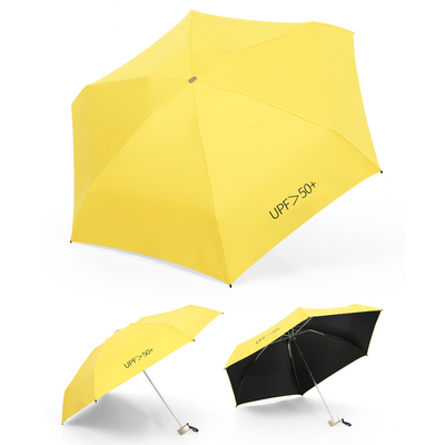 L'été doit avoir 5 fois mini couleur parapluie de poche pour les dames 8k 19 pouces côtes en fibre de verre