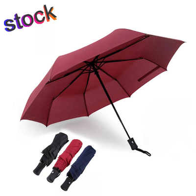 Parapluie de voyage de 95 cm de diamètre ouvert avec un design compact et un logo personnalisé