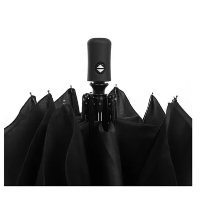Parapluie de voyage de 95 cm de diamètre ouvert avec un design compact et un logo personnalisé