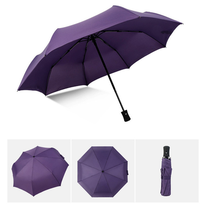 Fonction pliable parapluie de voyage étanche au vent avec des options de tissu et de couleur personnalisables