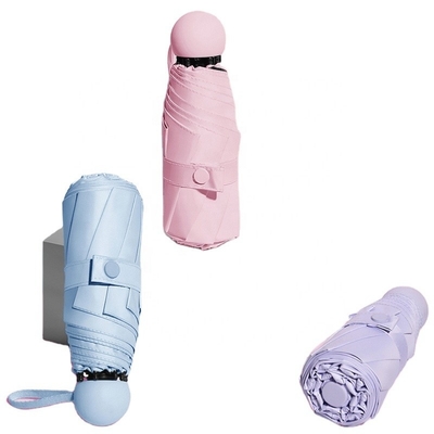 21 pouces 8K technologie personnalisée couverte noire protection UV parapluie pliable de voyage pour les magasins à prix réduit