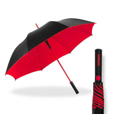 Promotion commerciale Ombrelle de golf personnalisée avec poignée droite et protection UV