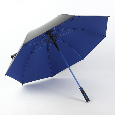 Promotion commerciale Ombrelle de golf personnalisée avec poignée droite et protection UV