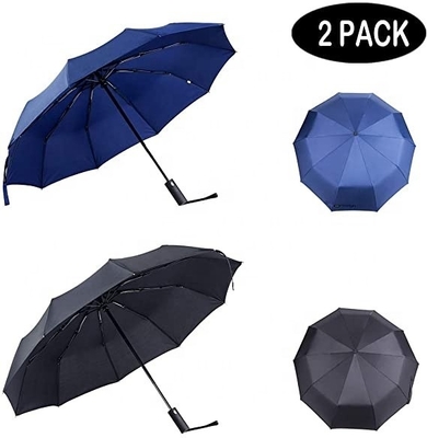 10 côtes Auto-ouvrir et fermer parapluie pliable pour la pluie