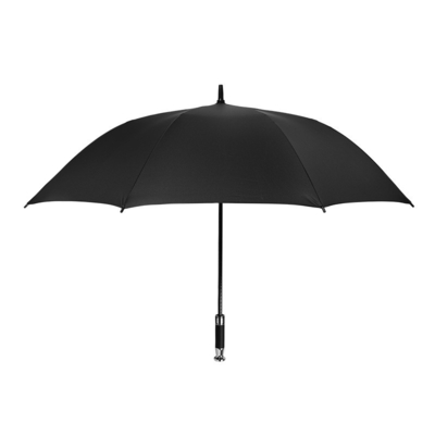 Manche métallique argentée droite double auvent Rolls Royce Golf parapluie Logo personnalisé