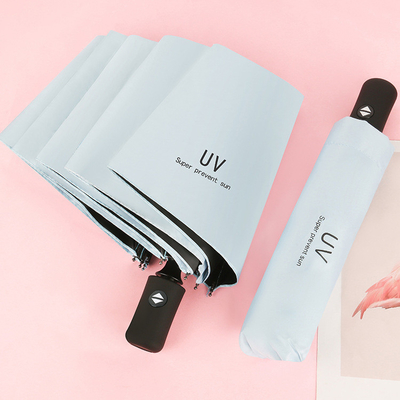 3 parapluies automatiques pliables pleins et ensoleillés avec impression du logo du client