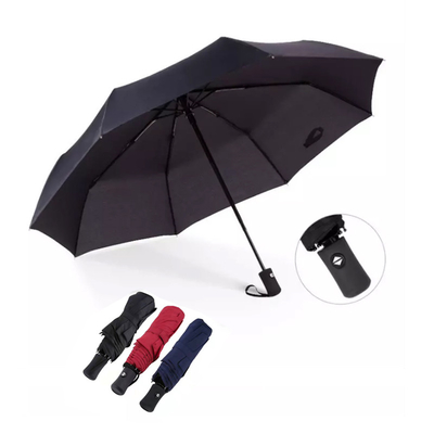 Hommes et femmes d'affaires parapluie pliante automatique avec publicité cadeau personnalisé
