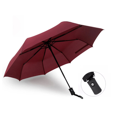Hommes et femmes d'affaires parapluie pliante automatique avec publicité cadeau personnalisé