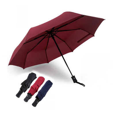 Hommes et femmes d'affaires parapluie pliante automatique avec publicité cadeau personnalisé