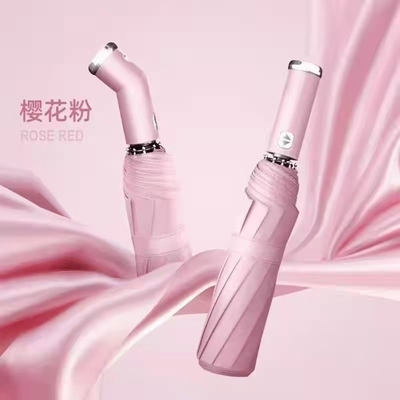 Publicité / parapluie cadeau avec lampe de poche LED réfléchissante et commodité de pliage automatique