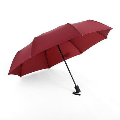Plier X305 parapluie UV entièrement automatique Noir Vinyle Protection Soleil pluie double- parapluie