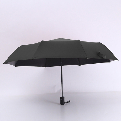 Plier X305 parapluie UV entièrement automatique Noir Vinyle Protection Soleil pluie double- parapluie