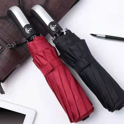 Parapluie à trois couches résistant au vent et aux UV pour la protection contre le vent et la pluie