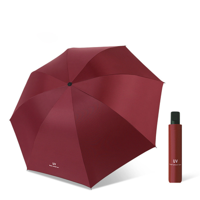 Coût de l'échantillon gratuit Promotion en stock Protection solaire ouverte à la main Parapluie UV pliable