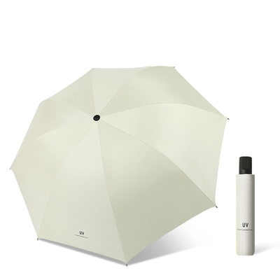 Coût de l'échantillon gratuit Promotion en stock Protection solaire ouverte à la main Parapluie UV pliable