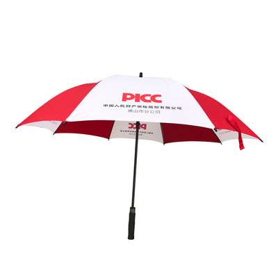Parapluie de publicité réalisée en ligne droite Parapluie de golf pliable Triplier Parapluie Fabricants Set Logo