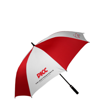 Parapluie de publicité réalisée en ligne droite Parapluie de golf pliable Triplier Parapluie Fabricants Set Logo