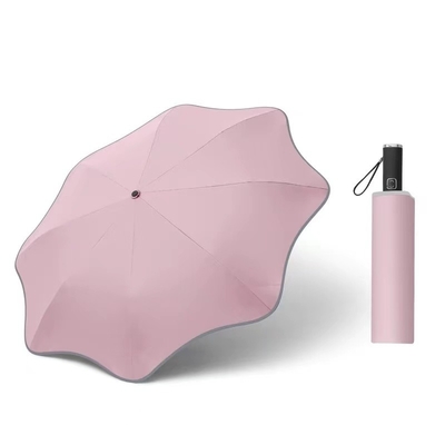 Cadeaux d'affaires parapluie à bande réfléchissante avec conception spéciale et matériau réfléchissant