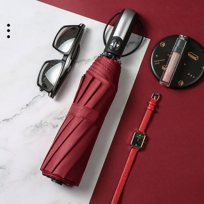 Parapluie de marché extérieur 10k 23 pouces Windproof Voyage Auto parapluie avec poignée en plastique