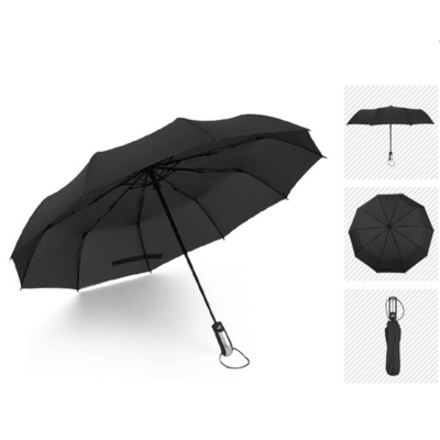 Manche en plastique de 23 pouces 10K 190T Pongee Automatique parapluie pliable pour les campagnes scolaires