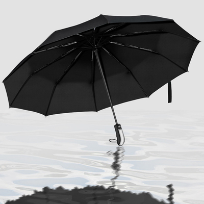 Manche en plastique de 23 pouces 10K 190T Pongee Automatique parapluie pliable pour les campagnes scolaires