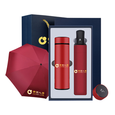 Compte-rendu en acier, thermomètre et parapluie pour les promotions publicitaires commerciales