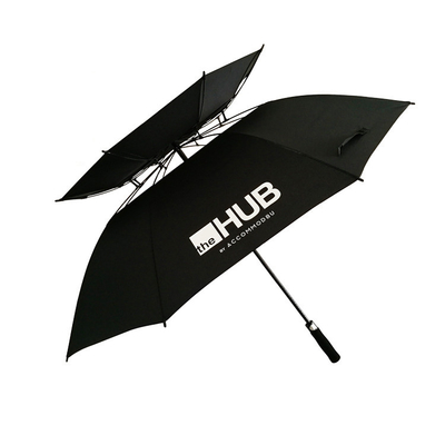 Parapluie de golf ventilé de 30 pouces avec imprimante de logo à double couche et conception étanche au vent