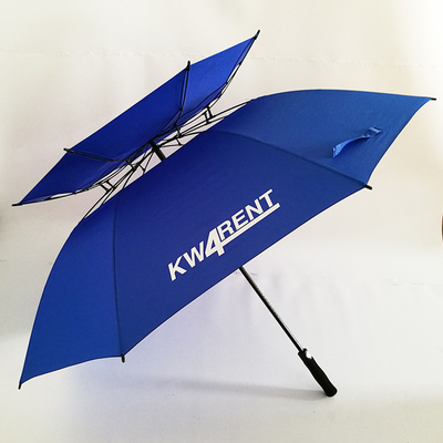 Parapluie de golf ventilé de 30 pouces avec imprimante de logo à double couche et conception étanche au vent